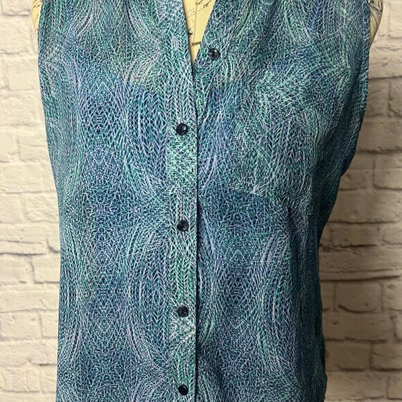 Liz Claiborne Tank Blouse with Attached Cami - Picture 2 of 7